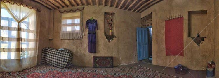 اقامتگاه بوم گردی واران اتاقی از خانه با بافت سنتی در سنندج روستای گلین