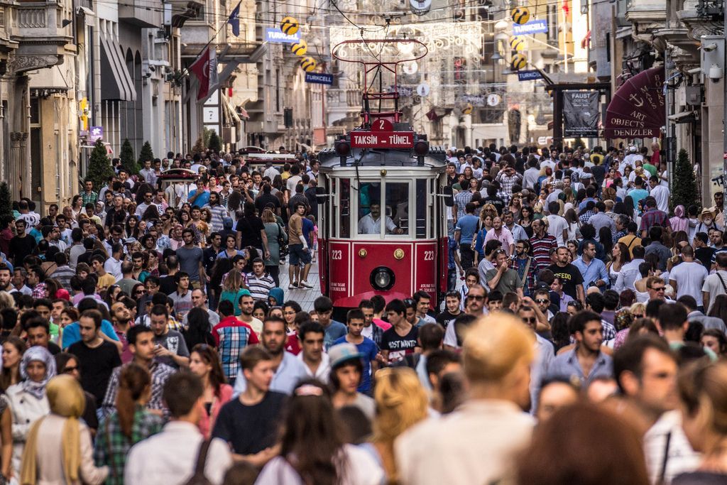 تصویری از میدان تقسیم استانبول