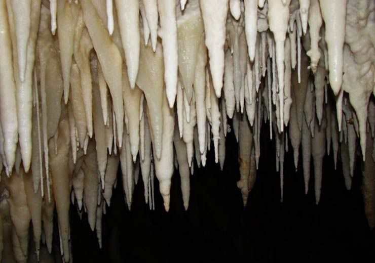 قندیل های سنگی
این غار شامل چهار تالار می‌شود که برای پیمایش آن به تجهیزات و دانش غارنوردی نیاز است